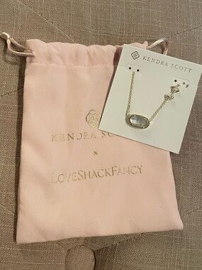 NWOT Kendra Scott x LoveShackFancy Elisa Blue Romance Blooming Heirloom Illusion